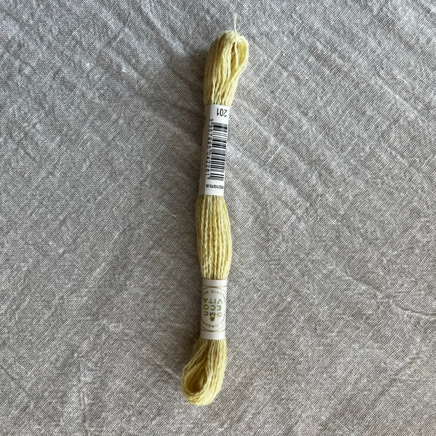 Broderigarn af økologisk uld, bleggul - Dear Atelier