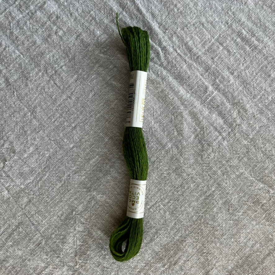 Broderigarn af økologisk uld, græsgrøn - Dear Atelier