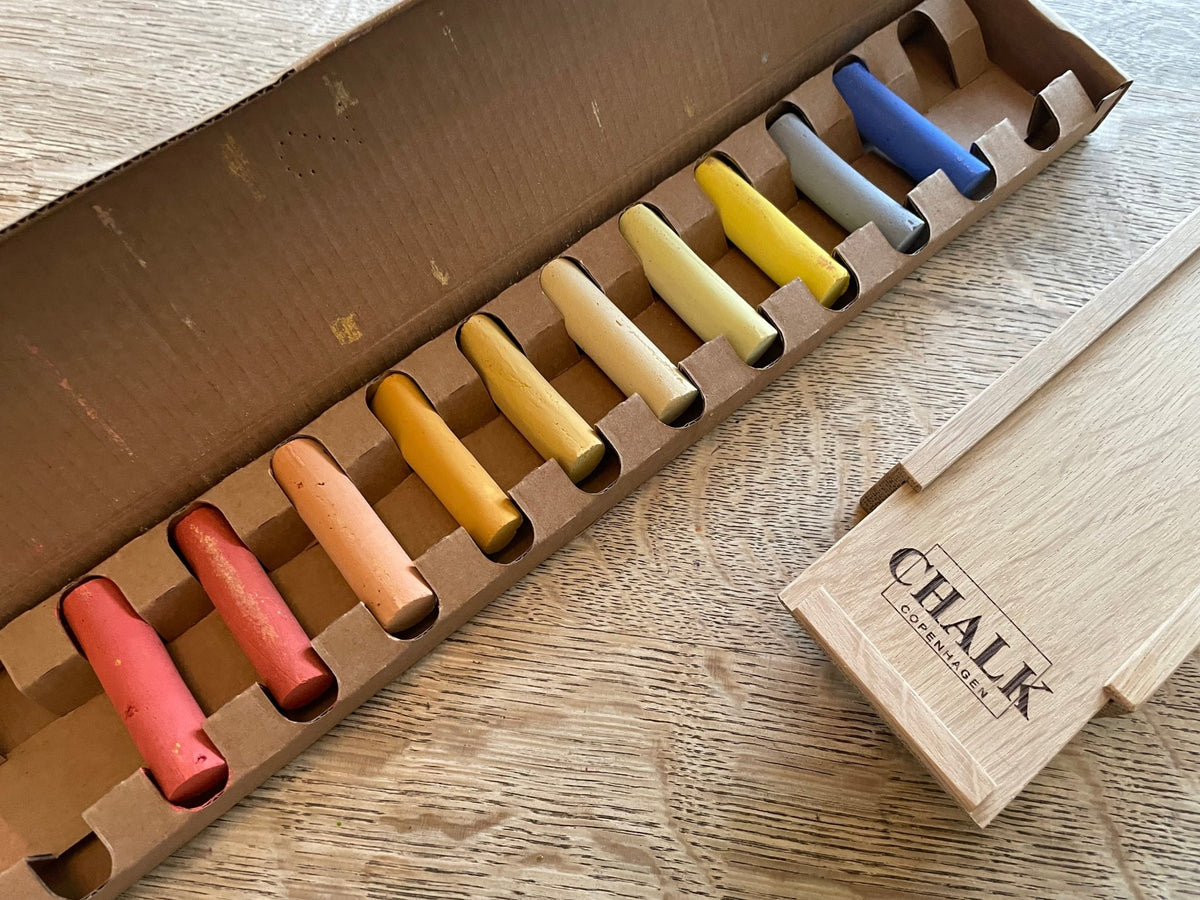 Pastelkridt "A la Dear Atelier" 10 styk fra Chalk Copenhagen - Dear Atelier